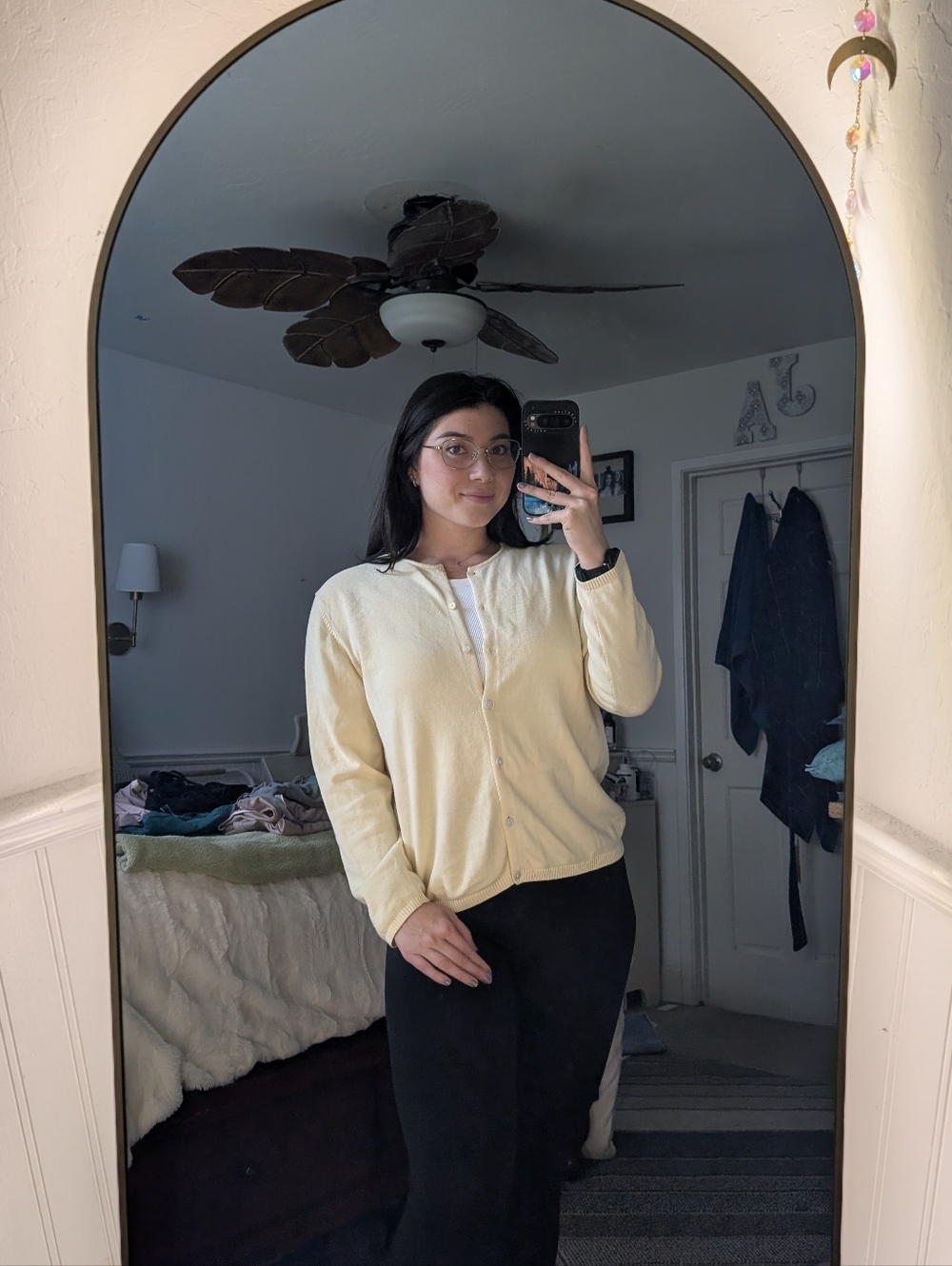 *MOVING SALE* Lands' End Women's Cream / Butter Yellow Cardigan